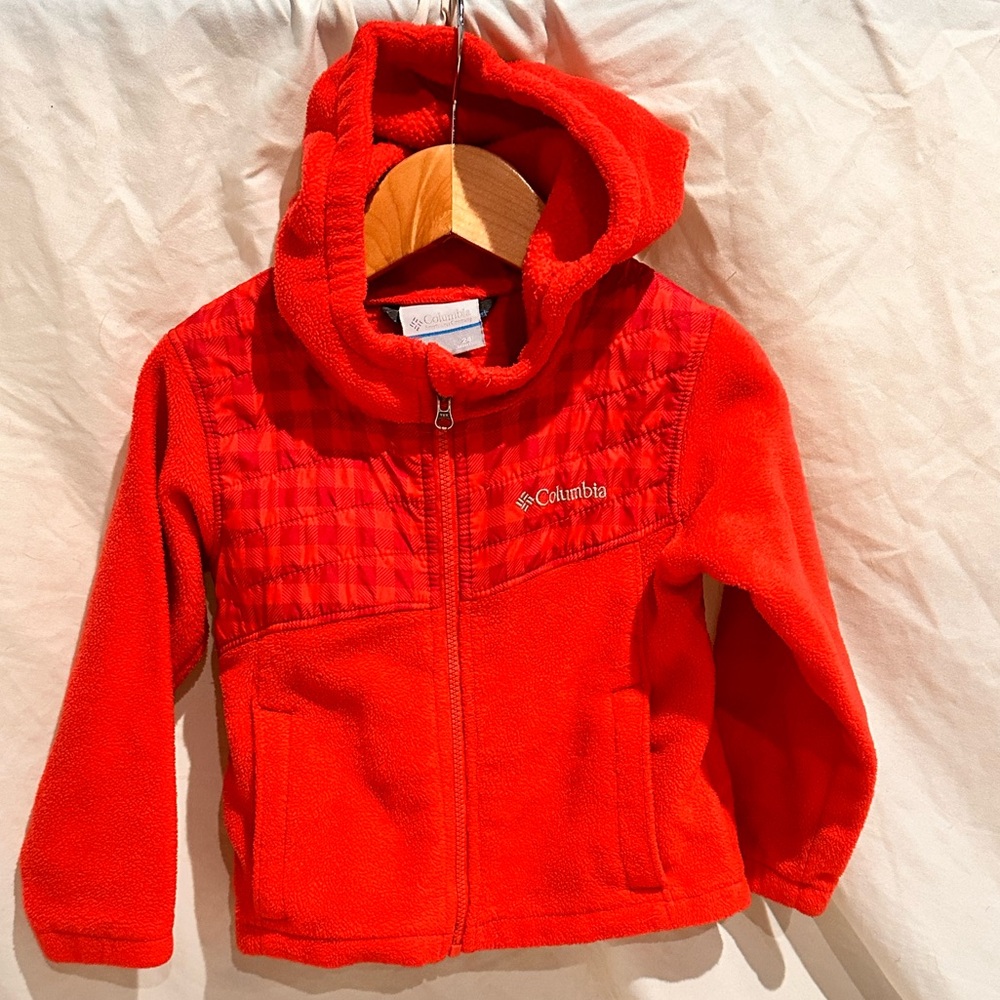 Columbia Vibrant Red Kids' Fleece Jacket